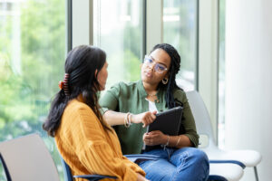 Two women in consultation